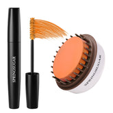SPRINGSUGAR Orange temporary hair chalk comb on hair offers bold festival style