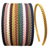Springtime 12pcs 6mm headbands in vibrant colors for versatile daily wear.