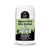 Squirrel's Nut Butter anti-chafing stick application shows a mess-free glide for runners.