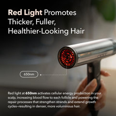 DryQ hair dryer brushless motor for quiet operation