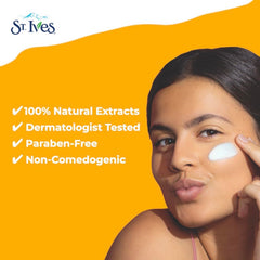 St. Ives closeup of soft skin texture after moisturizing.