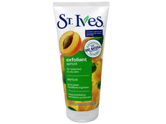 St. Ives Fresh Skin Scrub Apricot beads closeup illustrating gentle exfoliation.