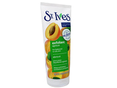 St. Ives Fresh Skin Scrub Apricot texture closeup with micro-beads for smoothing.