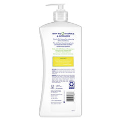 St. Ives lotion label closeup paraben-free dermatologist-tested