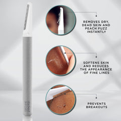 StackedSkincare exfoliating face tool provides soft feel while removing dull skin.