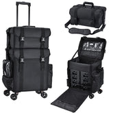 Stagiant rolling-makeup-case-soft-sided enables portable organization for on-the-go makeup artists.