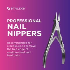 Staleks Pro EXPERT 61 elongated grooved handles provide secure grip during extended sessions