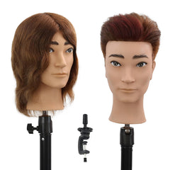 Stancia Barber Mannequin Head full view for realistic haircut practice.