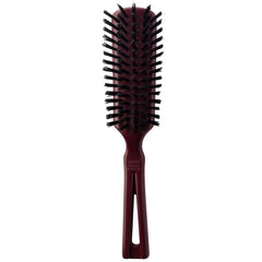 Stanley Commander hairbrush nylon bristles close-up showing detangling action.
