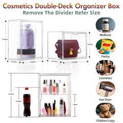 Starogegc clear acrylic display case highlights items while protecting them from dust
