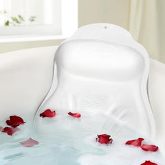 Starotatess inflatable bath pillow with adjustable firmness for personalized neck support