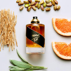 Stash by Sarah Jessica Parker EDP spray bottle signals long-lasting wear.