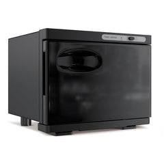 StateRiver towel warmer cabinet front view, ideal for compact home spa setups