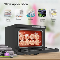 StateRiver towel warmer cabinet water drip tray helps keep the workspace clean