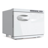 StateRiver towel warmer cabinet front view shows sleek white housing for spa-ready towels