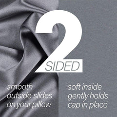 Stay On Satin bonete con ajuste cómodo para todas las tallas de cabeza