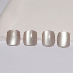 Stbisen cat-eye nails short glow highlighting color-shift effect and quick wear