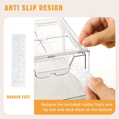 Stebopum under-sink storage arrangement showing compact, organized space.