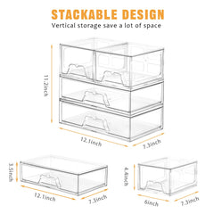 Stebopum vanity storage drawer highlights built-in handles for easy pull-out.