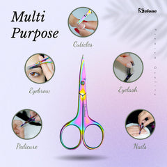 Stelone manicure scissors stainless steel design supports precise at-home nail and cuticle care.