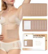 STFOCE castor oil pack wrap leak-resistant design for mess-free use