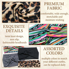 STGDAK multi-color headbands set enhances outfits and everyday looks.