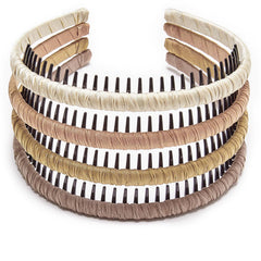 STHUAHE 4PC multicolor resin teeth combs for secure grip during styling and daily wear