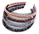 STHUAHE4PC multicolor protection resin teeth comb close-up for secure styling.