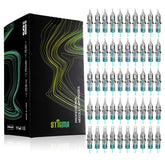 STIGMA Aquamarine Knight needles packaging demonstrates sterile readiness for daily tattoo work.