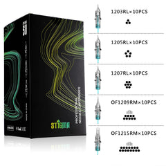 STIGMA Aquamarine Knight sterile blister pack highlights easy, clean handling.