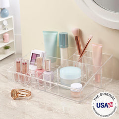 STORi Audrey makeup brush slot detail for neat brush organization and quick access