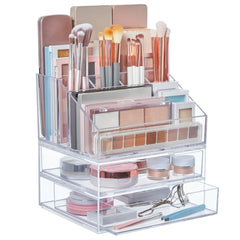 STORi Chloe brush holder keeps brushes upright for quick, clean access.