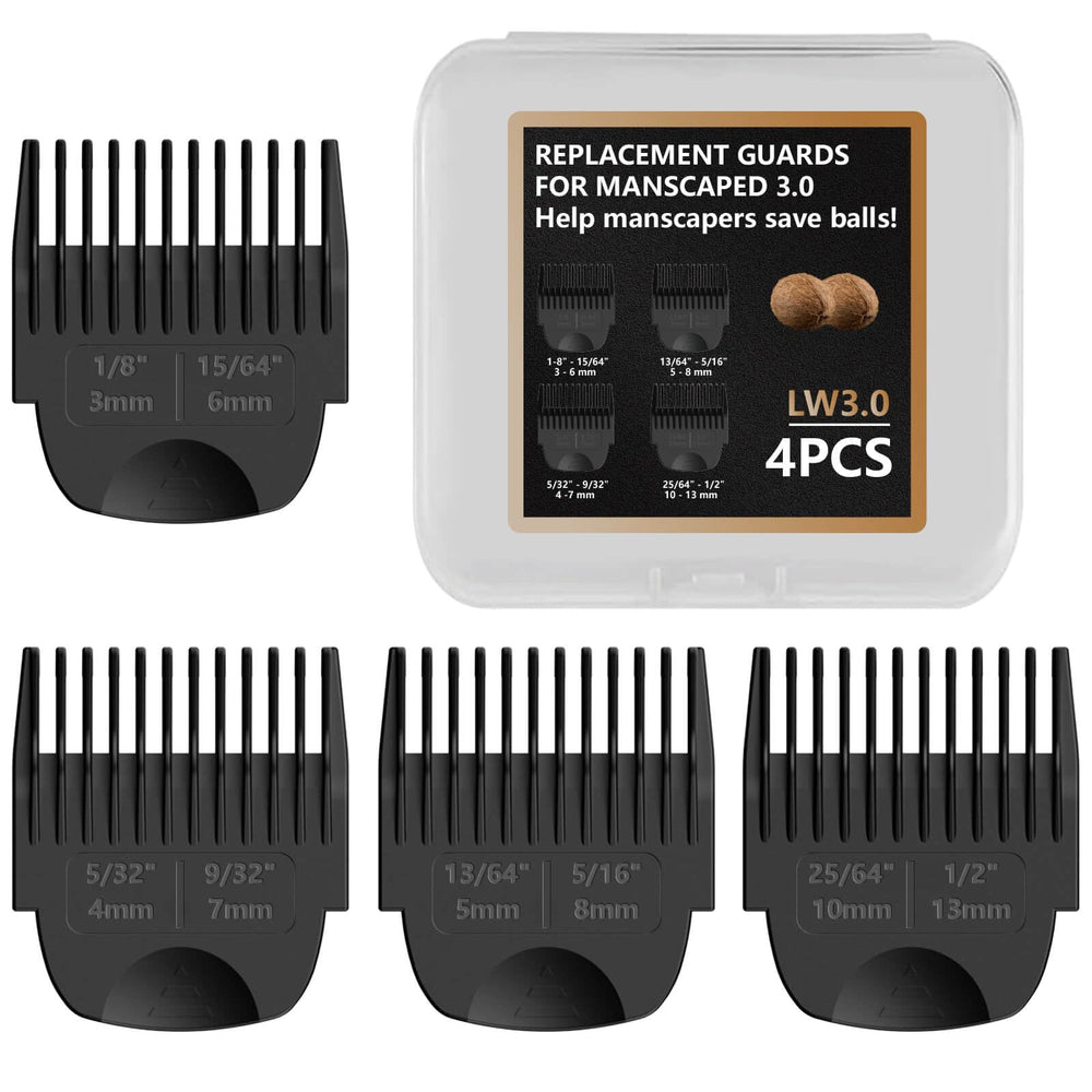 Stovast Manscaped 3.0 guards on clip for secure fit and even trims.