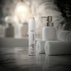 StretchMarkers Therapy applying cream to skin demonstrates daily use for smoother tone.