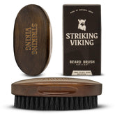 Striking Viking Beard Brush front view showcasing its elegant design.