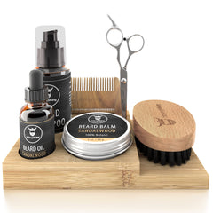 Striking Viking beard growth kit caddy keeps tools organized for easy daily grooming