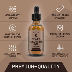 Striking Viking beard oil drops applied for precise grooming