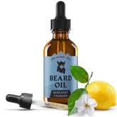 Striking Viking Bergamot Thunder beard oil bottle for deep conditioning and daily beard care.