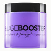Style Factor EDGE BOOSTER Strong Hold Styling Gel packaging on display for easy grip and control.