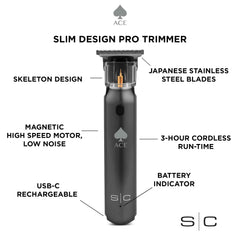 Stylecraft Ace ergonomic handle provides comfortable grip during extended trims.
