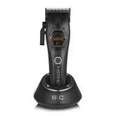 Stylecraft Instinct Metal Edition clipper angle view for precise, professional fades
