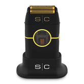 StyleCraft Instinct metal shaver front-angle for precise grooming on neck and hairline.