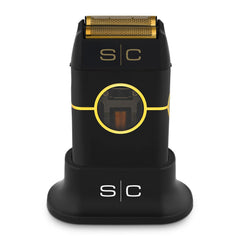 StyleCraft Instinct metal shaver front-angle for precise grooming on neck and hairline.