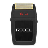 Stylecraft Rebel motor in action powering a fast, close shave on face and neck.