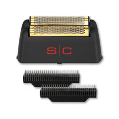 StyleCraft Rebel shaver gold titanium foil head delivers smoother shave for sensitive skin.