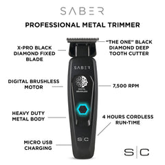 StyleCraft Saber digital brushless motor delivers powerful cutting at 7,000 rpm for clean trims
