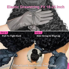 StyleLife drawstring elastic-cap for secure, adjustable fit.