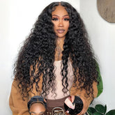 StyleLife wear-and-go glueless wig in 26-inch deep wave for easy daily styling.