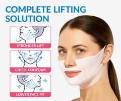 Stylia MaxiLift jawline contour focus for a sculpted look during daily skincare routine.