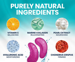 Stylia vegan collagen eye patches ready for application for refreshed look